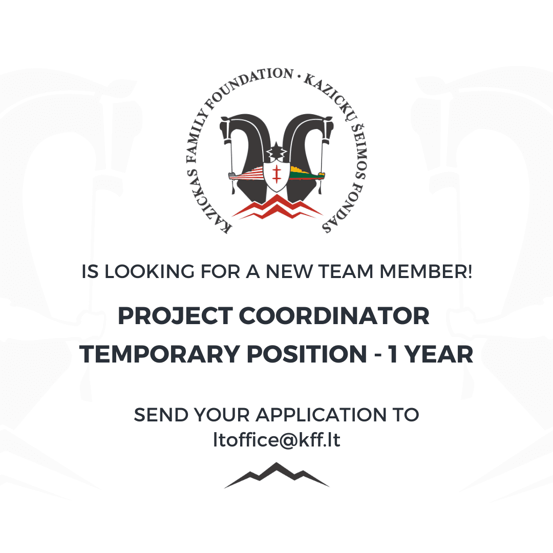 KFF Vilnius office team is looking for a project coordinator (temporary position - 1 year)