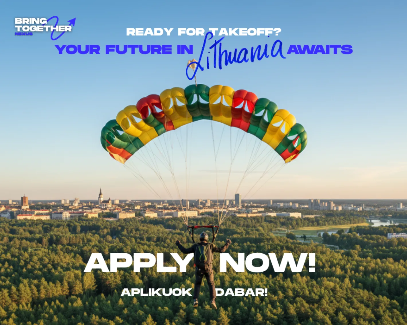 Lithuanian diaspora young professionals from around the world are invited to register for Bring Together Lithuania 2026 - the early-career and modern Lithuania discovery program “NEXUS.”